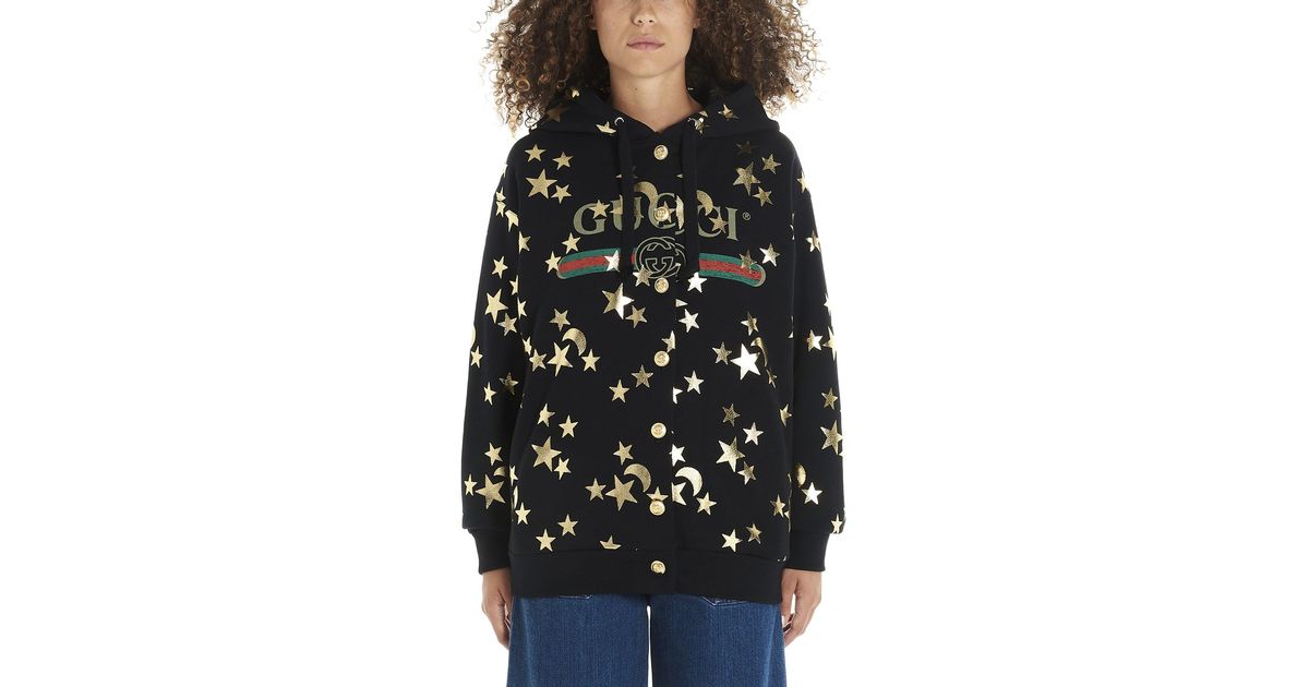 Gucci print hoodie sales