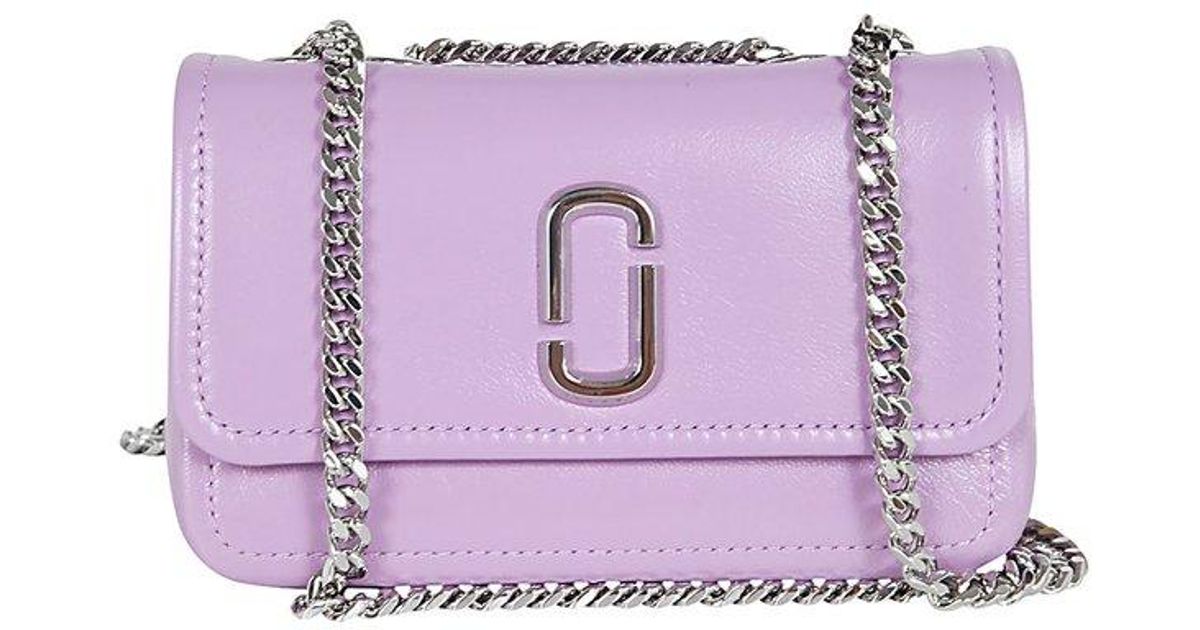 Marc Jacobs The Glam Shot Mini Crossbody Bag in Purple | Lyst