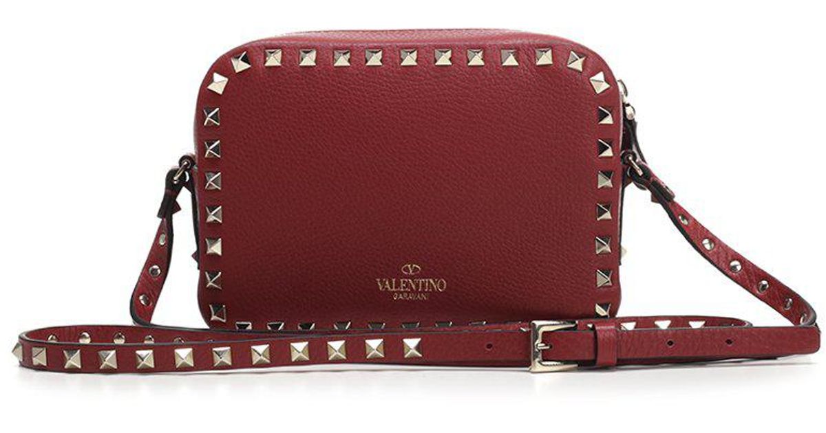 valentino red camera bag