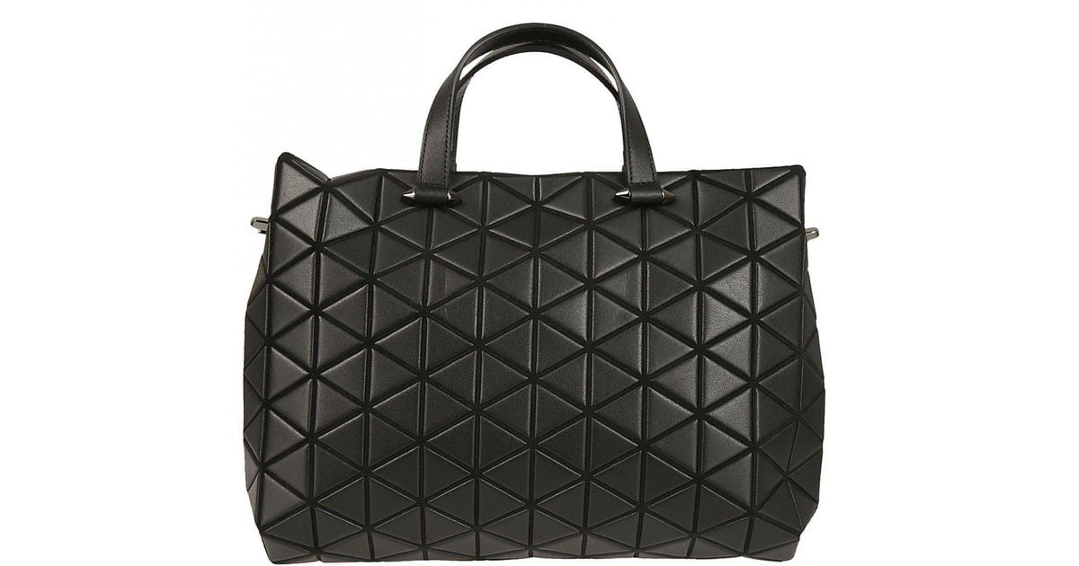 Issey Miyake Tonneau Matte Small Boston Bag in Black | Lyst 