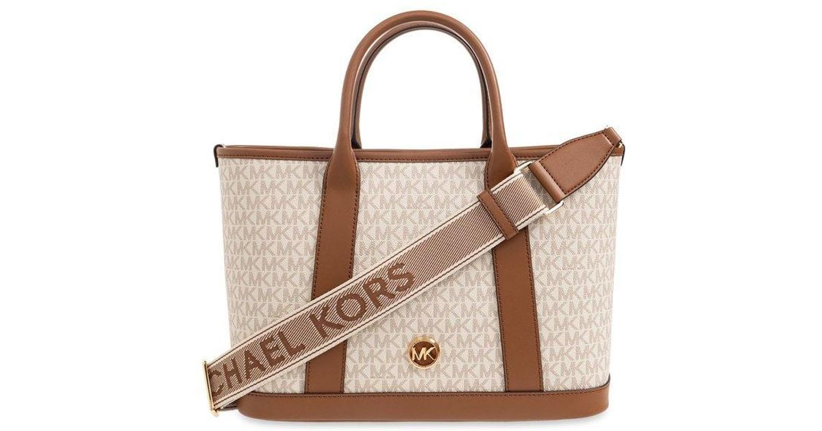 MICHAEL Michael Kors Luisa Shopper Bag in Brown Lyst UK