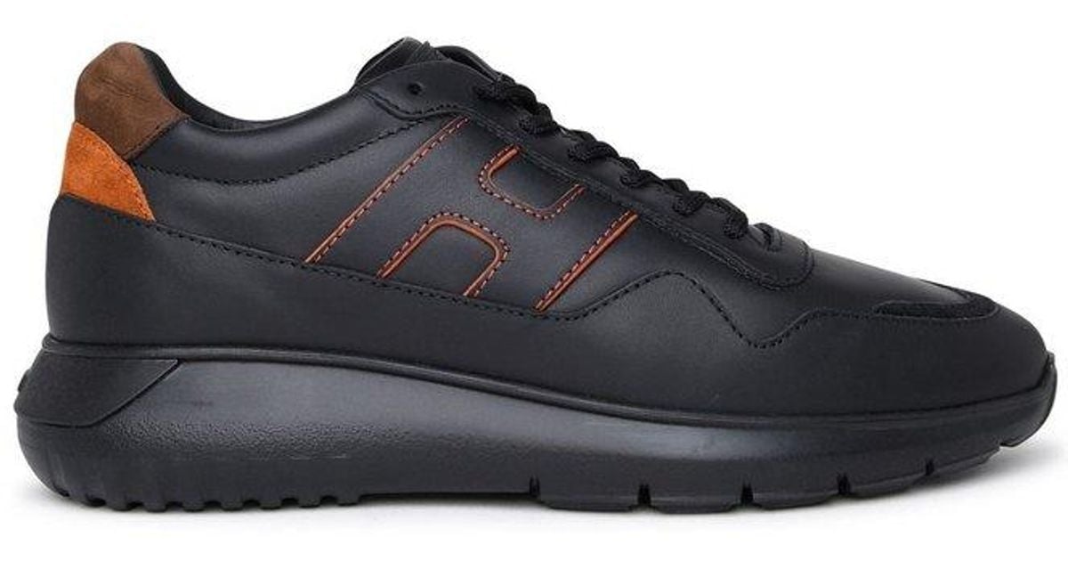 Hogan Interactive3 Lace up Sneakers in Black for Men Lyst Canada