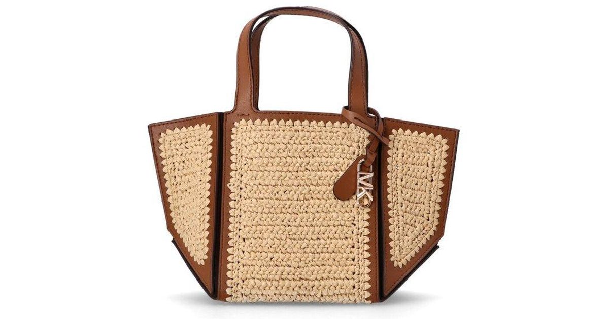 【MICHAEL KORS】Jordi Small Hand-Crocheted Leather Tote Bag Jordi Small Hand-Crocheted and Leather Tote Bag | Michael