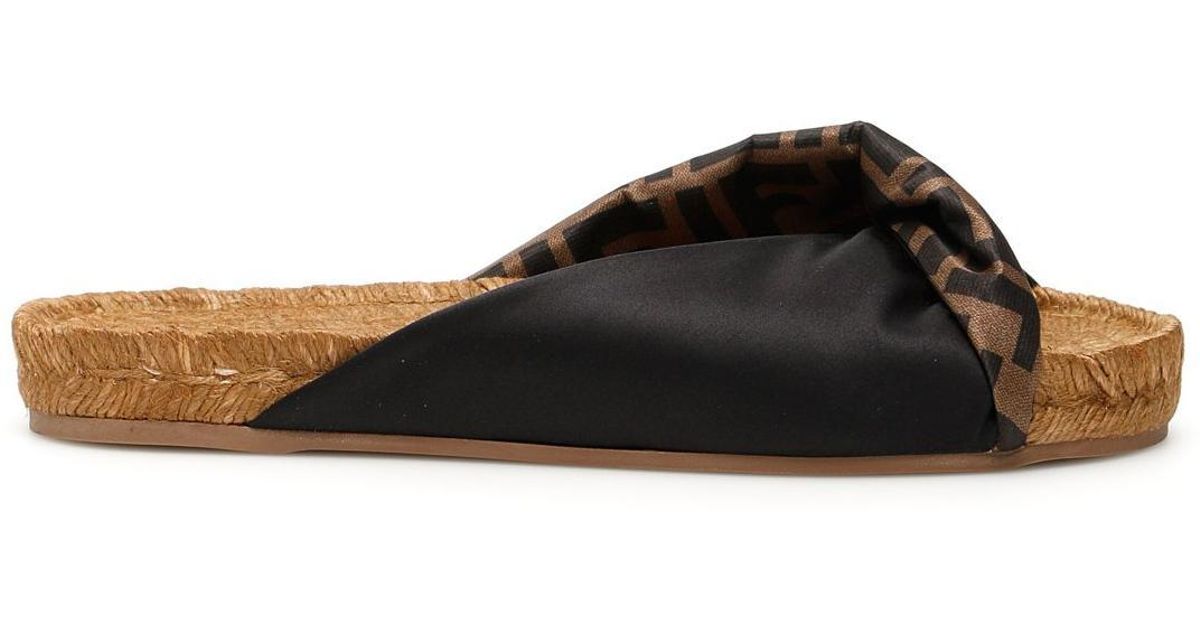 fendi logo twist mules