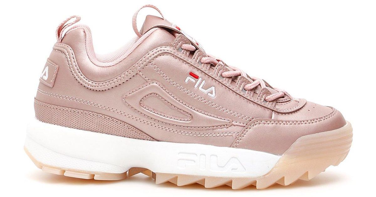 fila rose gold trainers
