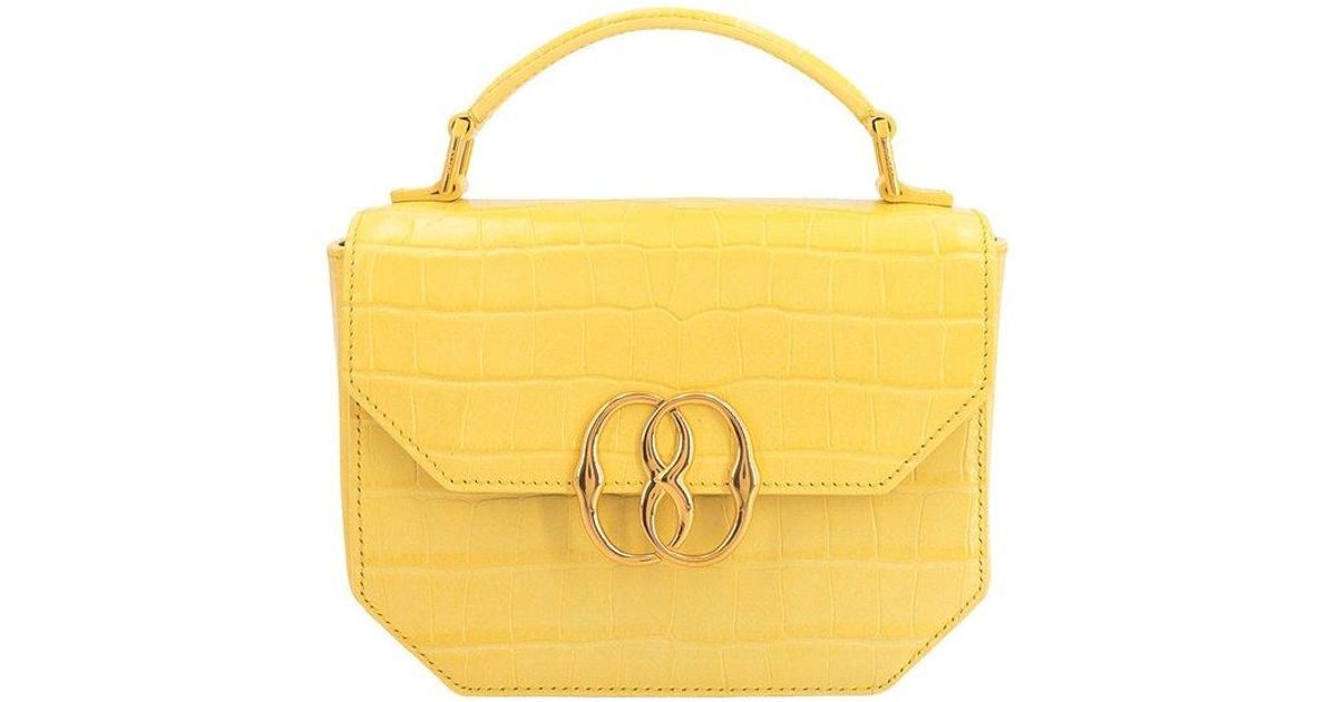 Bally Emblem Mini Handbag In Yellow Lyst bally-emblem-mini-handbag-in-yellow-lyst