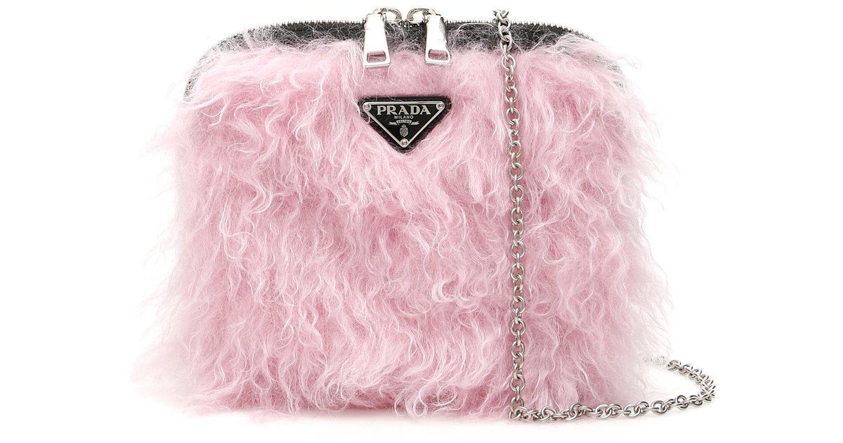 Pink store fluffy bag