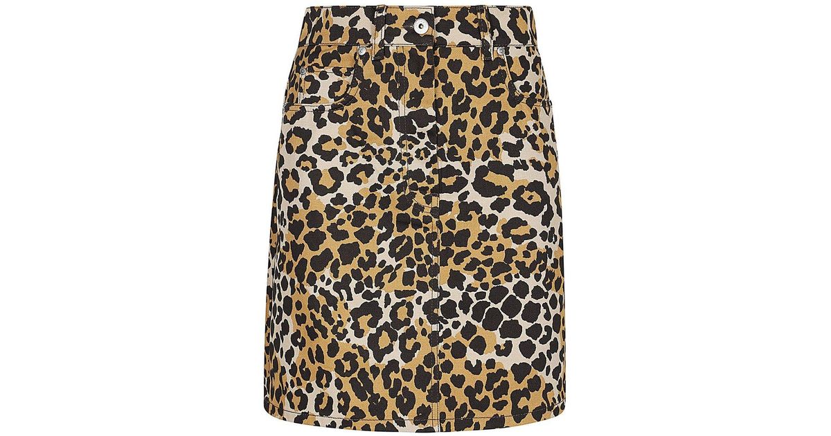 Weekend by Maxmara Leopard Printed Mini Skirt in Black Lyst Australia