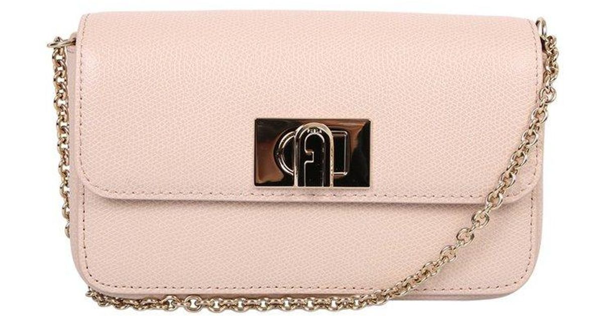Furla 1927 Chainlink Crossbody Bag in Pink Lyst