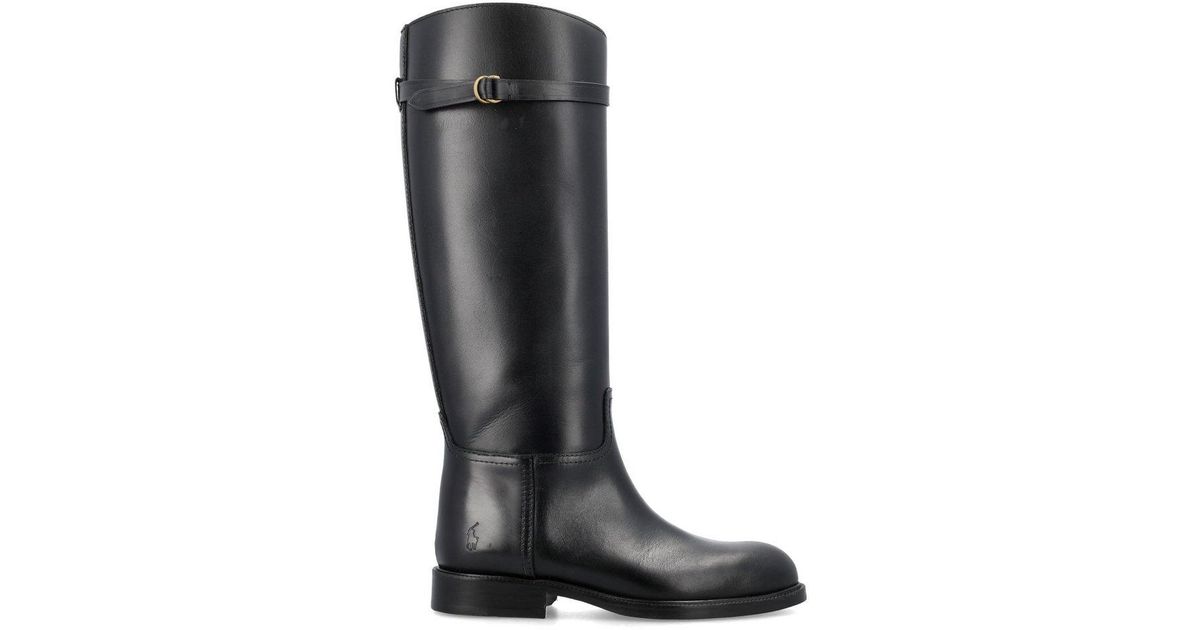 Polo Ralph Lauren Riding Boot in Black Lyst Canada