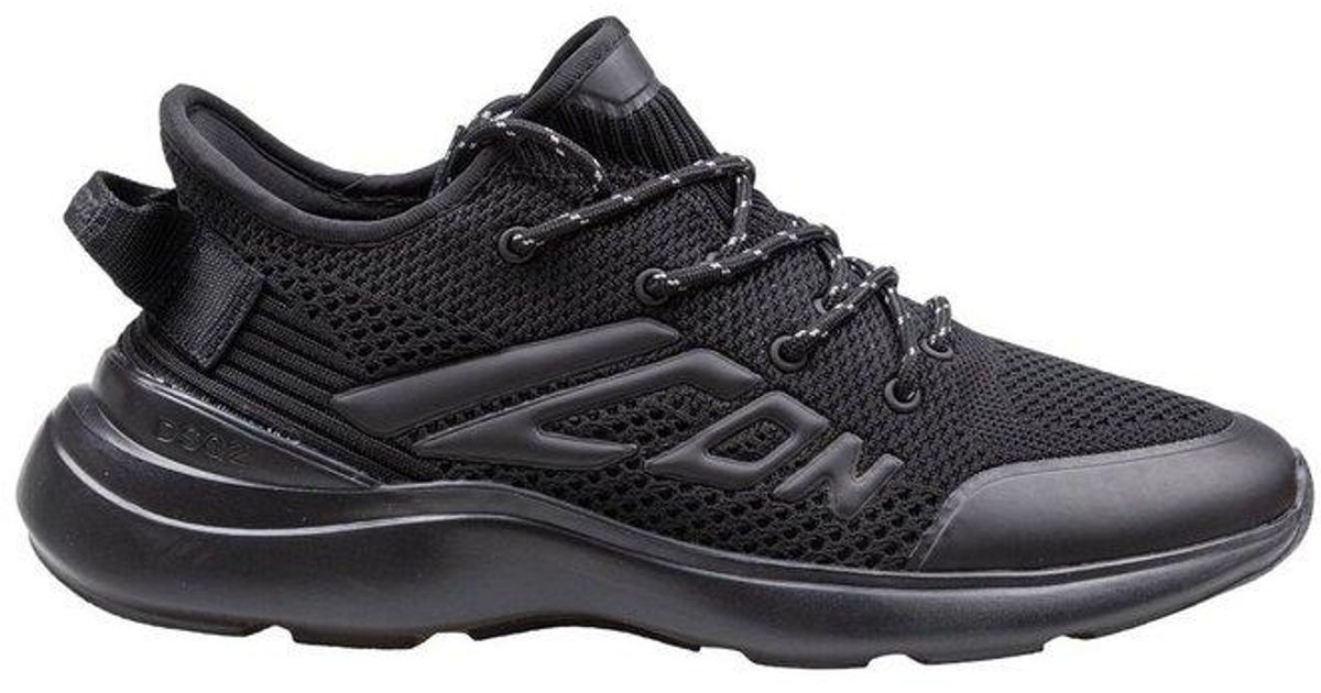 【送料&関税込】Dsquared2 Logo-embossed Lace-up Sneakers DSquared² Logo-Embossed Lace-Up Sneakers in Black for Men | Lyst