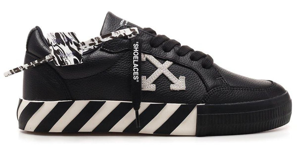 off white sneakers all black