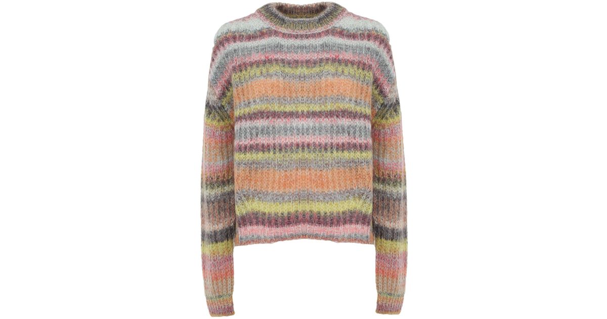 Acne Studios Acne Studio Rainbow Ribbed Jumper | Lyst