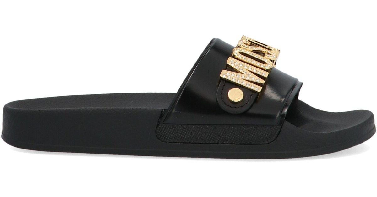 moschino slides on sale