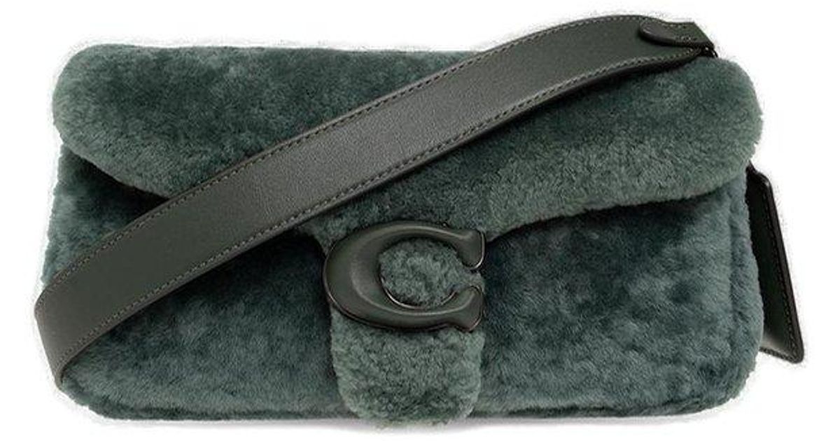 COACH 'pillow Tabby 26' Shearling Shoulder Bag in Green Lyst