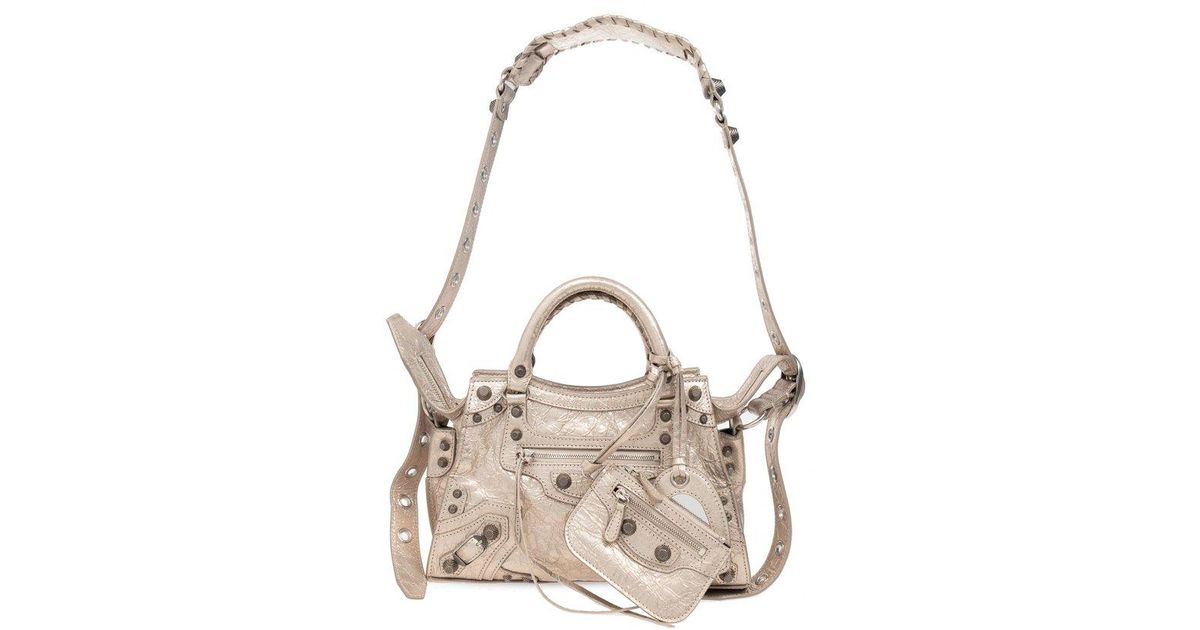 ショルダーバッグ・ポシェット BALENCIAGA NEO CAGOLE SMALL SHOULDER BAG 送料関税込□BALENCIAGA□Neo Cagole XS デニムショルダーバッグ