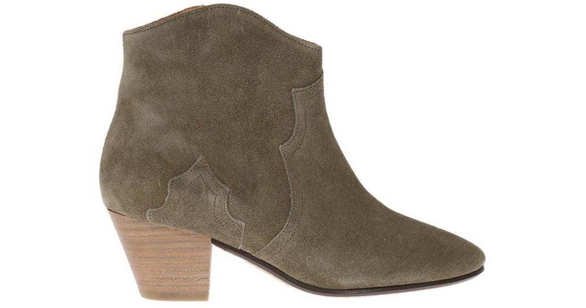 Isabel Marant Dicker Ankle Boots in Brown | Lyst