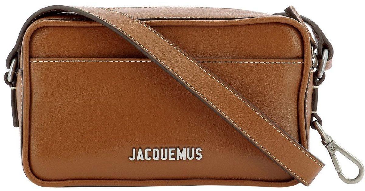 Jacquemus Leather Le Rectangular Crossbody Bag in Brown for Men Lyst
