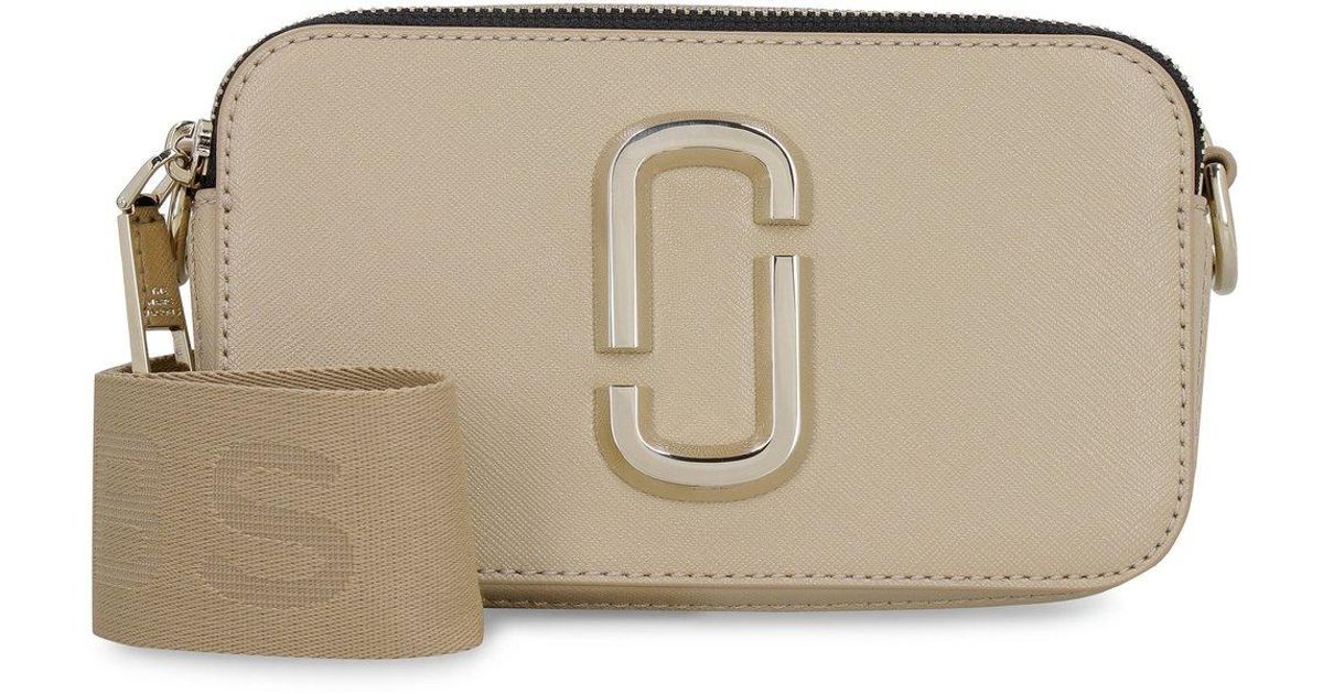 Marc Jacobs Leather The Snapshot Dtm Camera Bag in Beige (Natural) - Lyst
