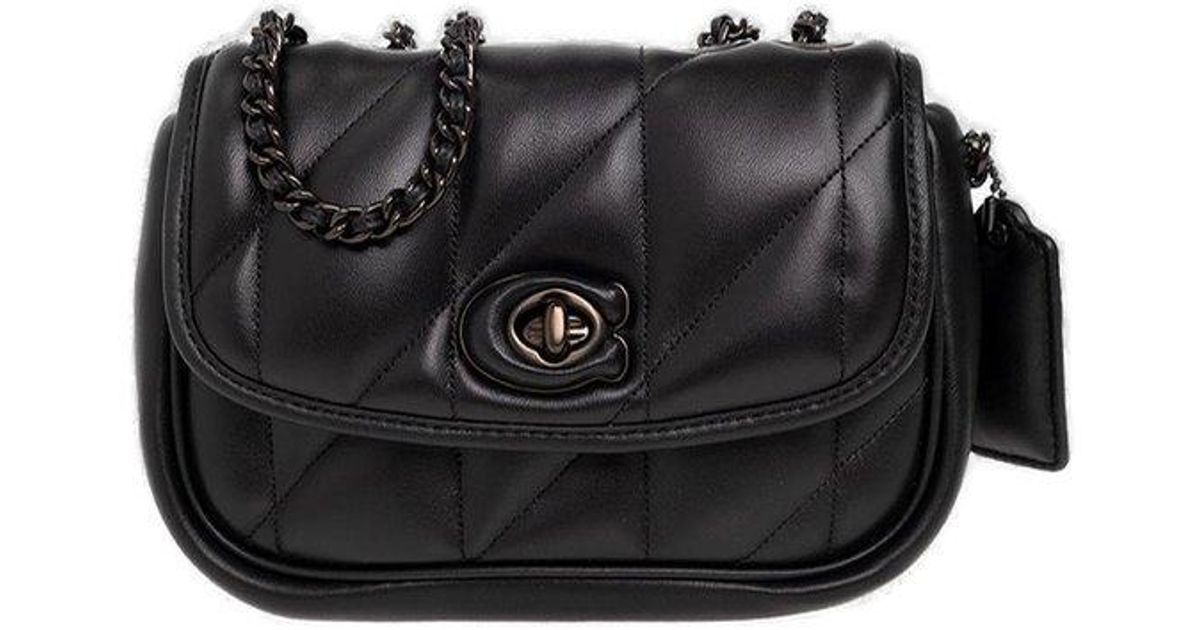 COACH 'pillow Madison 18' Shoulder Bag in Black Lyst