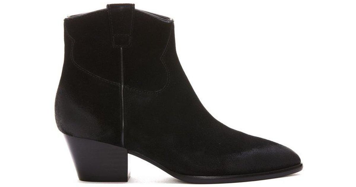 Ash Houston Ankletop Boots in Black Lyst