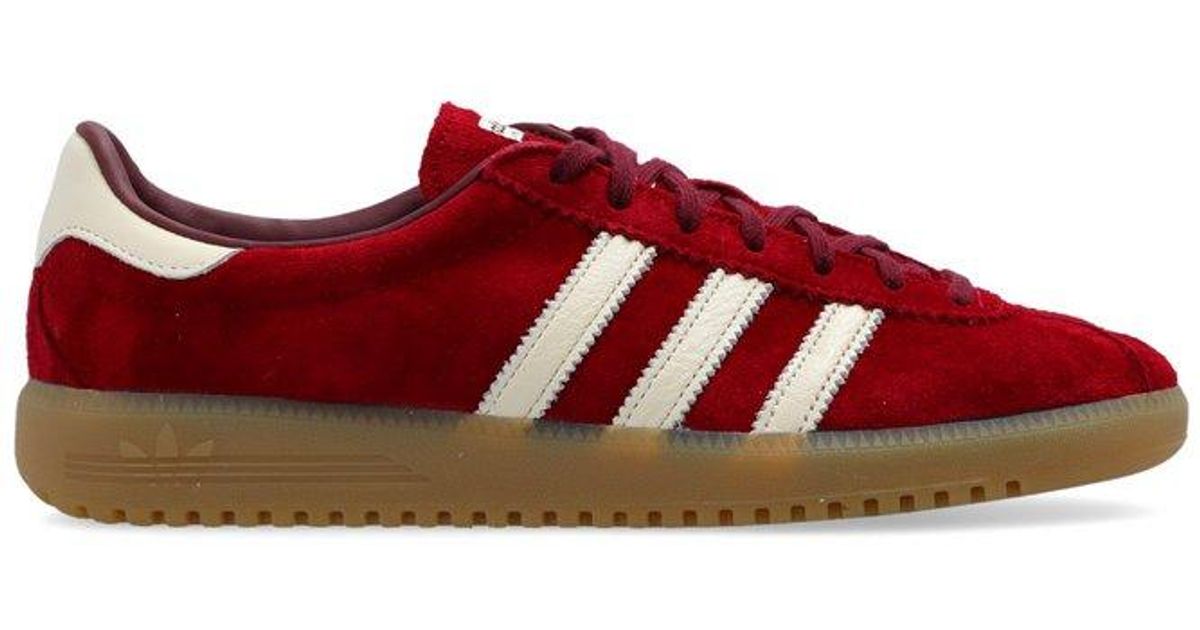 red adidas bermuda