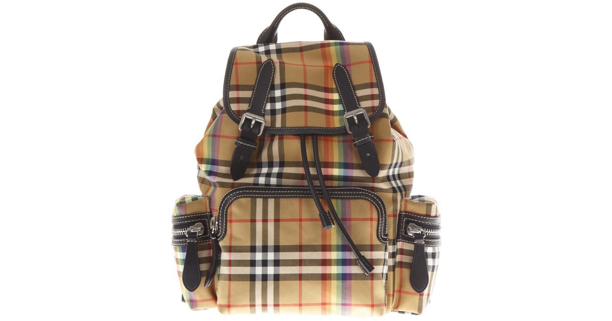 Burberry Rainbow Backpack in Brown | Lyst
