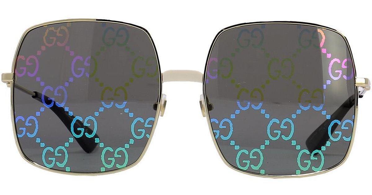 Gucci Hologram Sunglasses in Gold 