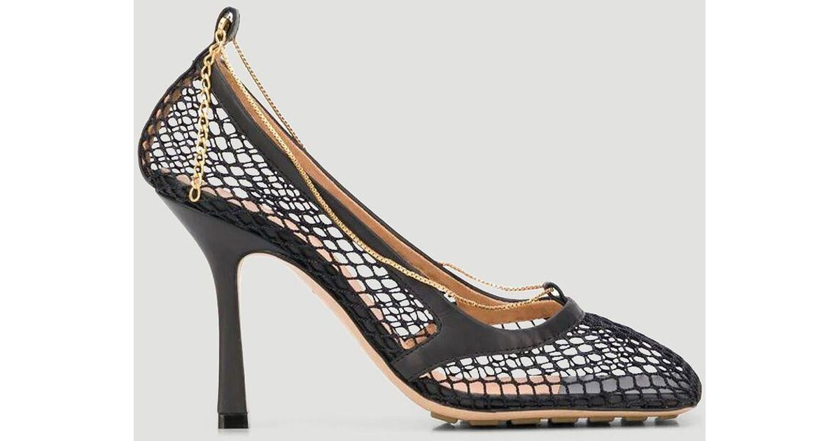 bottega veneta pumps in mesh