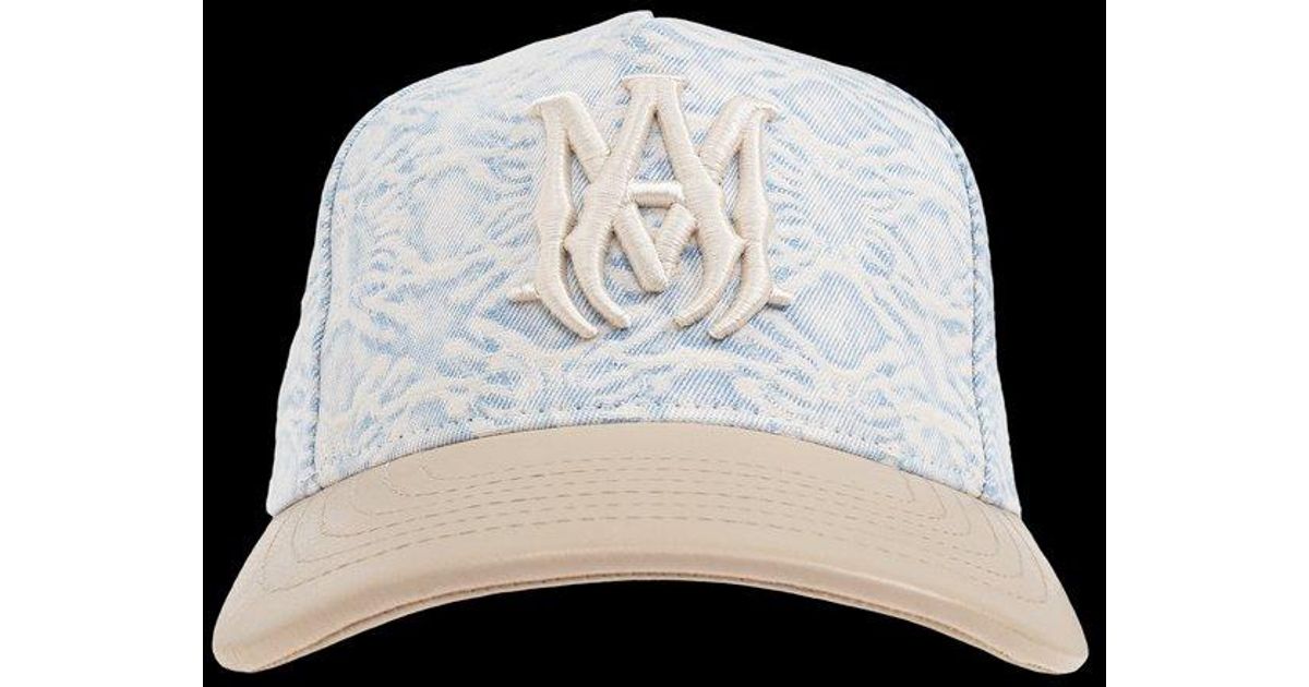 【AMIRI】Curved Peak ベースボール キャップ Amiri Logo Embroidered Curved Peak Baseball Cap in Black for