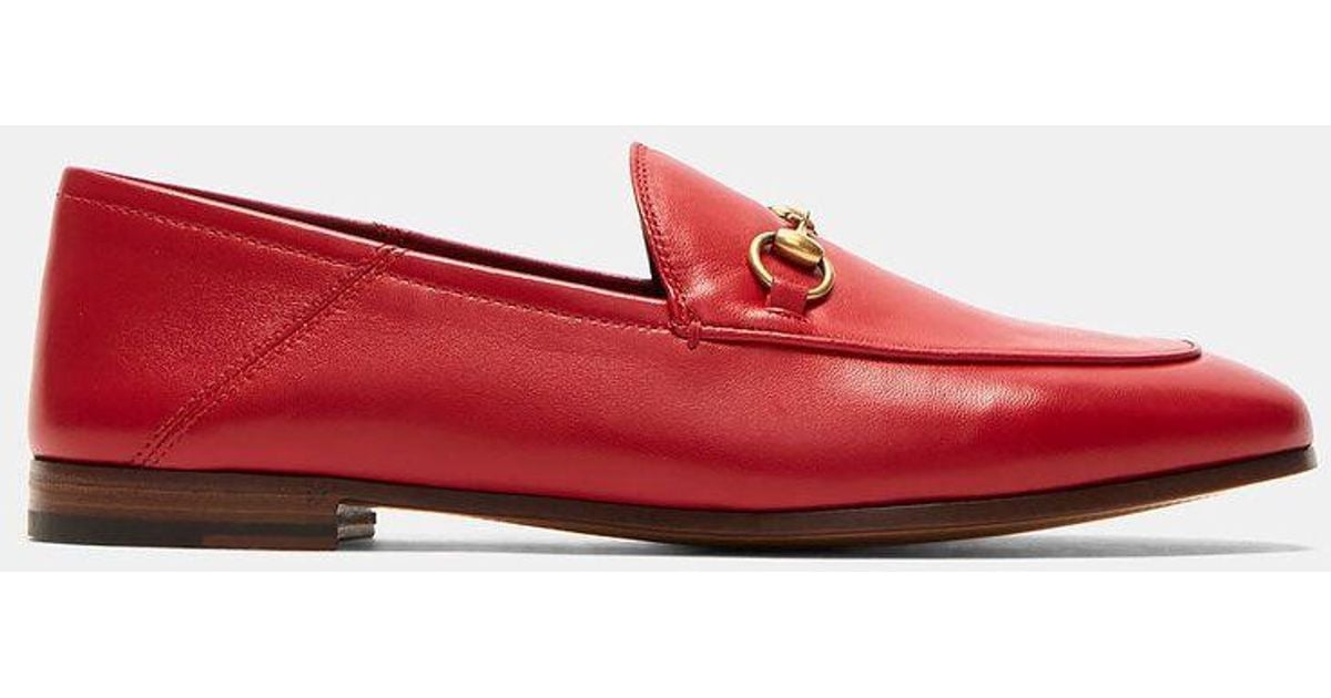 red gucci loafers men's