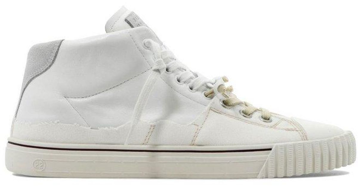Maison Margiela Evolution Lace-up Sneakers in White for Men | Lyst