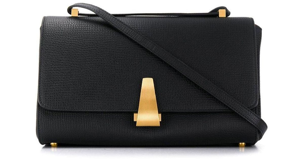 Bottega Veneta Leather Bv Angle Shoulder Bag in Black - Lyst