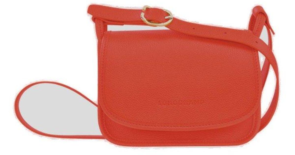 Longchamp Le Foulonne Small Crossbody Bag in Red Lyst
