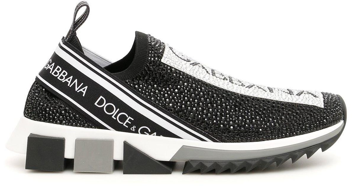 dolce and gabbana sneakers with crystals