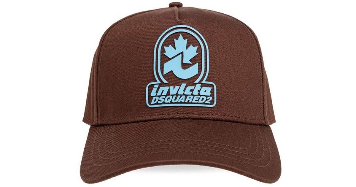 Invicta Cap DSquared² X Invicta Logo Patch Baseball Cap in Brown for Men | Lyst UK