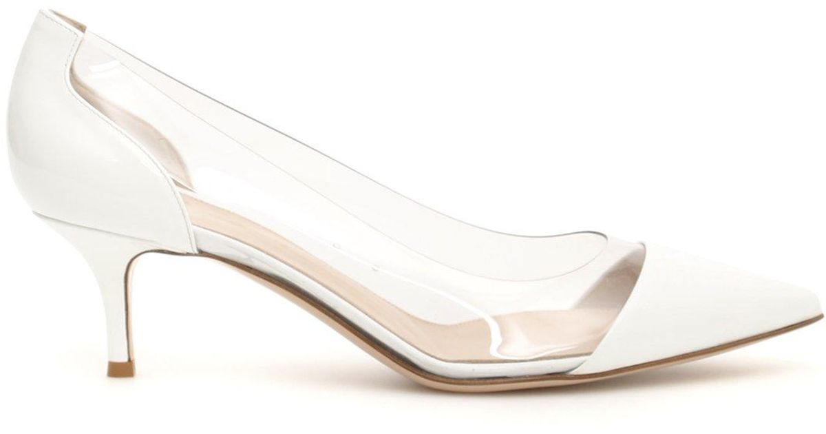 gianvito rossi white plexi