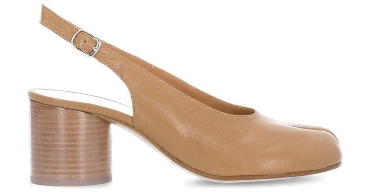maison margiela tabi slingback pumps