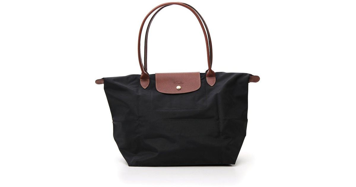 Longchamp Le Pliage Original Large Shoulder Bag in Black Lyst