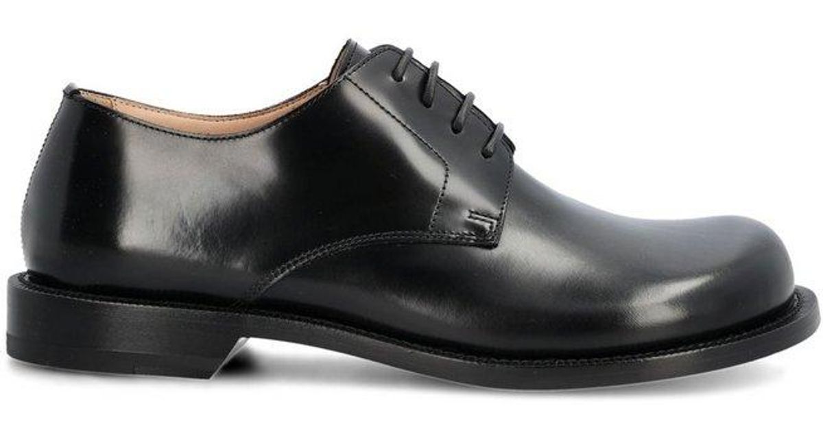 Loewe Laceup Derby Shoes in Black for Men Lyst