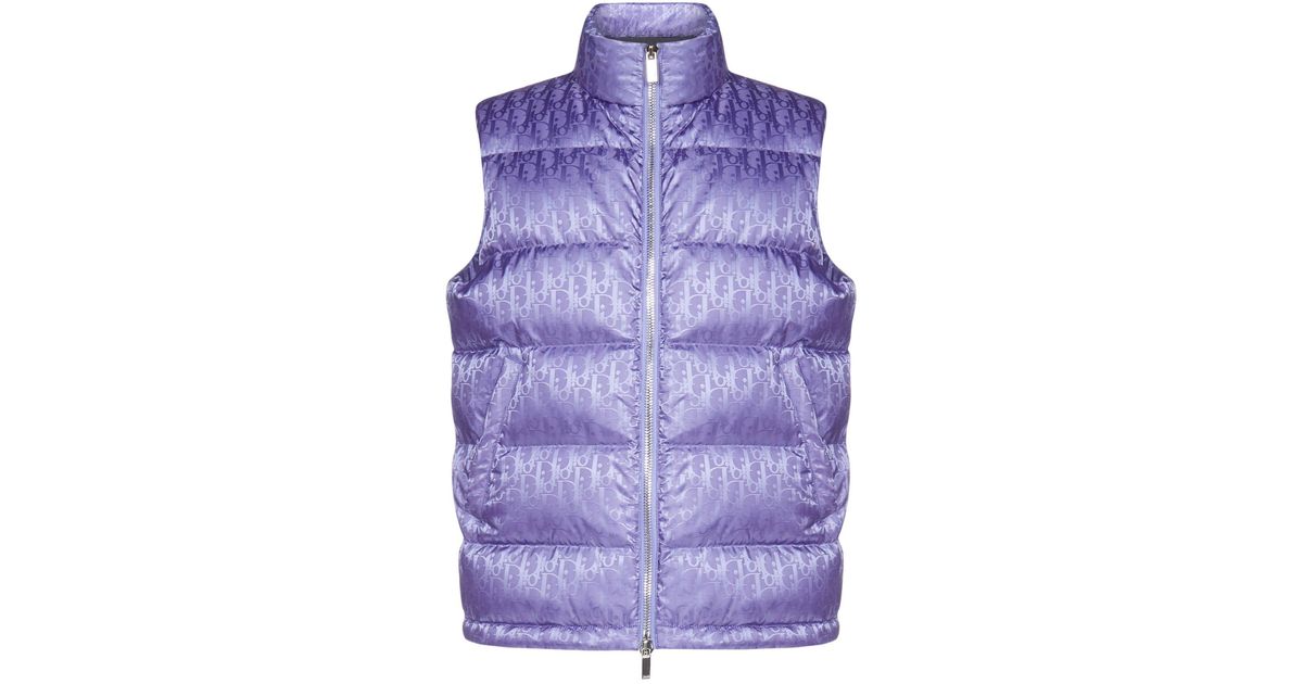 purple sleeveless jacket