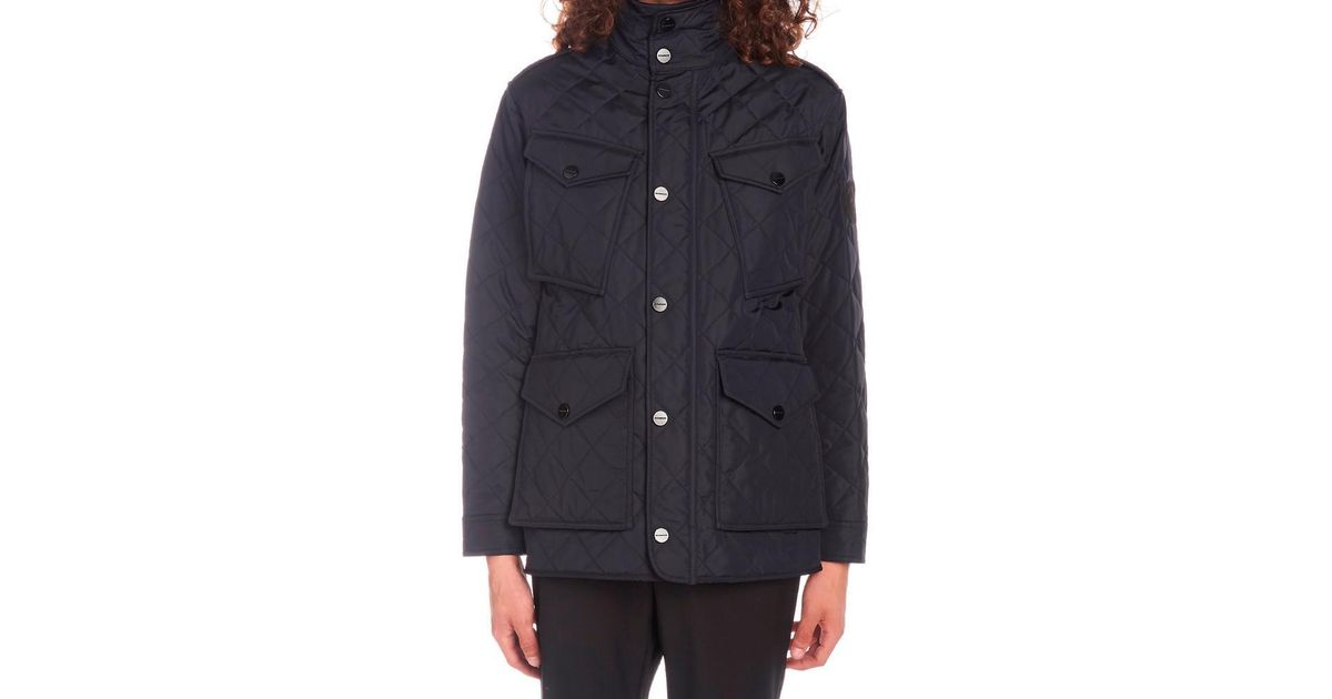 diamond quilted thermoregulated field jacket