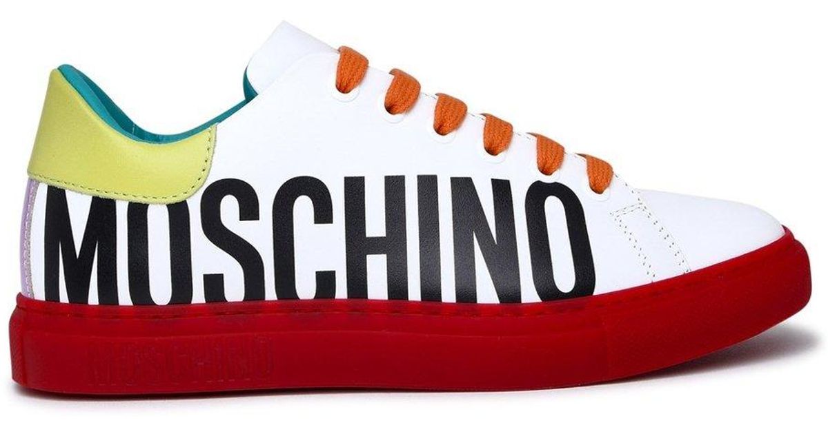 Moschino Derby 25 Sneakers in Red | Lyst