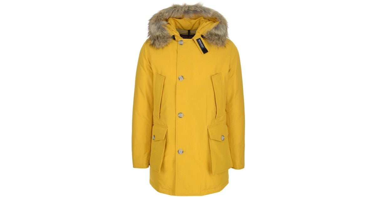 woolrich yellow parka
