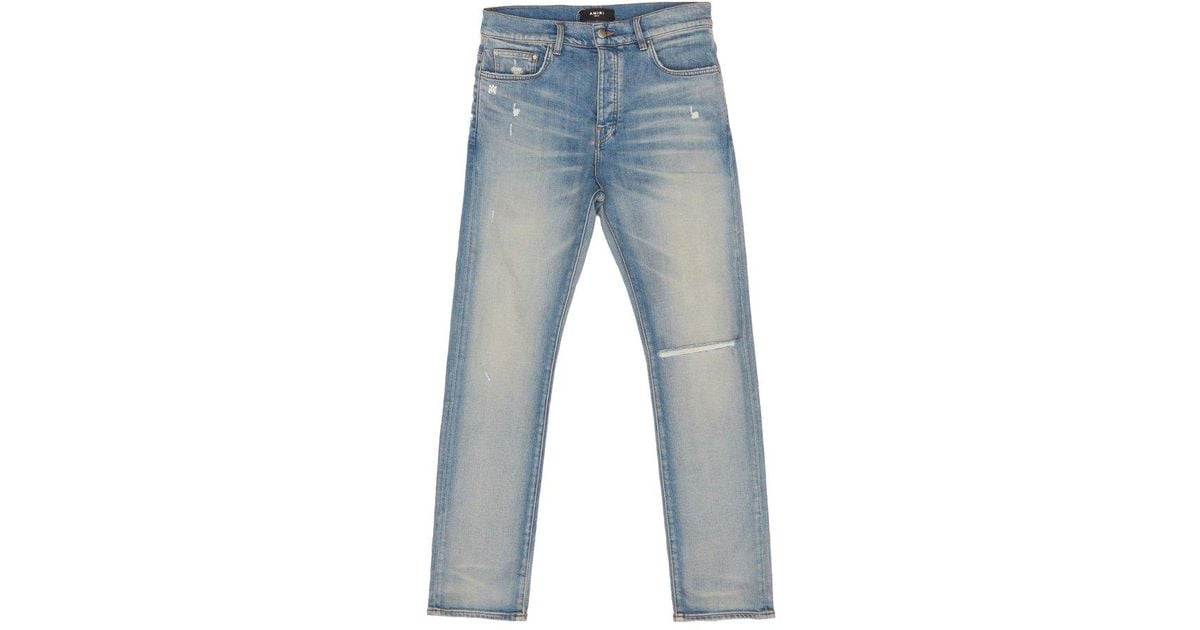 Amiri Slash Slim Denim Jeans in Blue for Men | Lyst