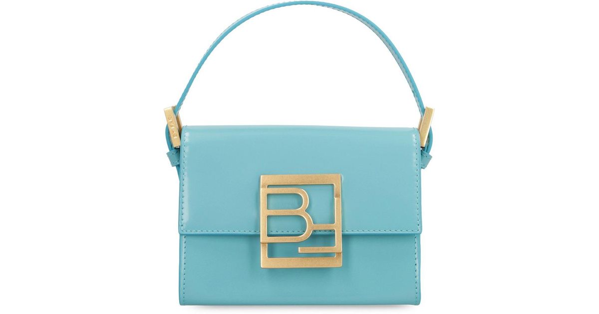 BY FAR Fran Semi Patent Top Handle Bag in Blue | Lyst UK