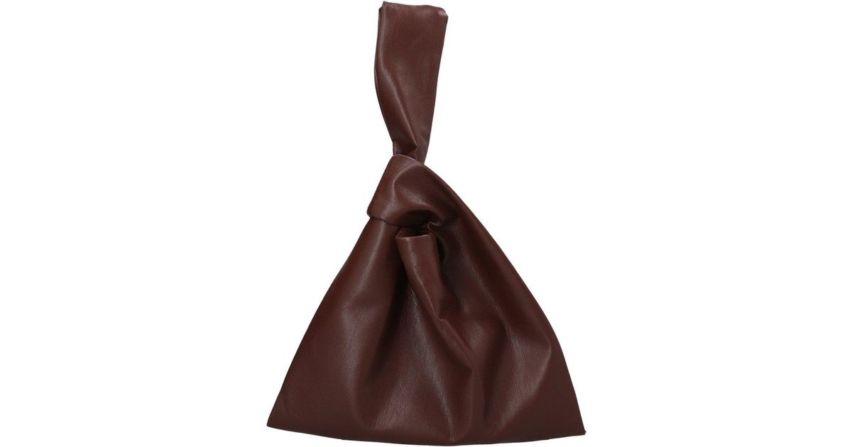Nanushka Synthetic Knot Top-handle Tote in Brown Womens Bags Top-handle bags 