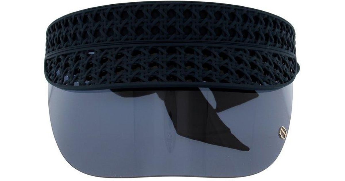 DIOR ヴェリーディオール V1U ボウディテール バイザー Dior Verydior V1U Bow-Detailed Visors in Black | Lyst