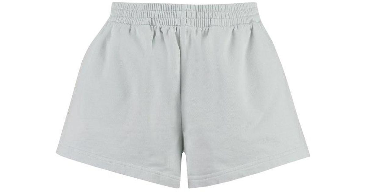Balenciaga Cotton Shorts in Gray | Lyst