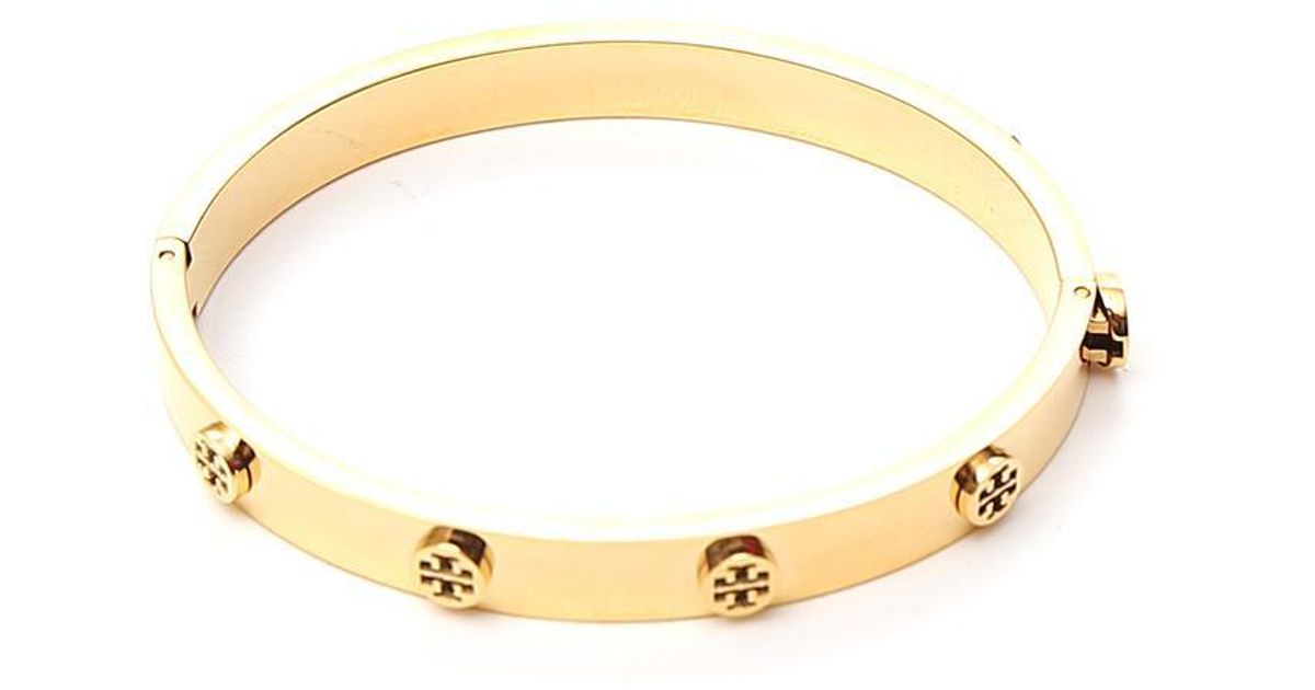 Tory Burch Miller Stud Hinge Bracelet in Metallic Lyst